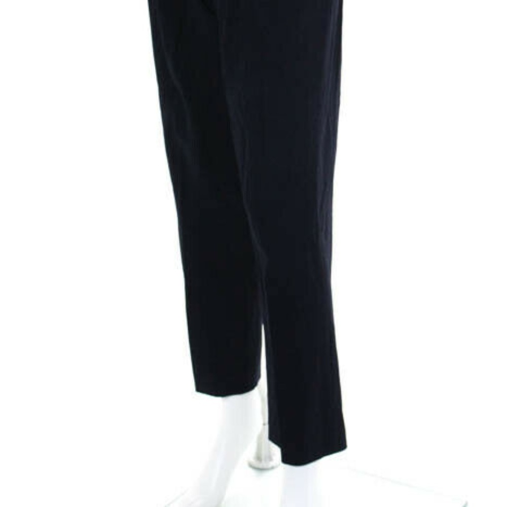 Escada Blue Wool Pleated High Rise Dress Pants 34 - Picture 3 of 8